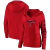 Women's Fanatics Branded Red Los Angeles Angels Core High Class Crossover Pullover Hoodie -Fanatics Clothing Shop 4786581