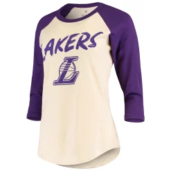 Women's Fanatics Branded Anthony Davis Cream Los Angeles Lakers Raglan 3/4-Sleeve T-Shirt 7 Women's Fanatics Branded Anthony Davis Cream Los Angeles Lakers Raglan 3/4-Sleeve T-Shirt -Fanatics Clothing Shop 4787132 ALT2
