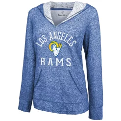 Fanatics Clothing Shop 17 Women's Fanatics Branded Royal Los Angeles Rams Doubleface Slub Pullover Hoodie