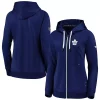 Women's Fanatics Branded Blue Toronto Maple Leafs Authentic Pro Travel Train Raglan Full-Zip Hoodie -Fanatics Clothing Shop 4800579