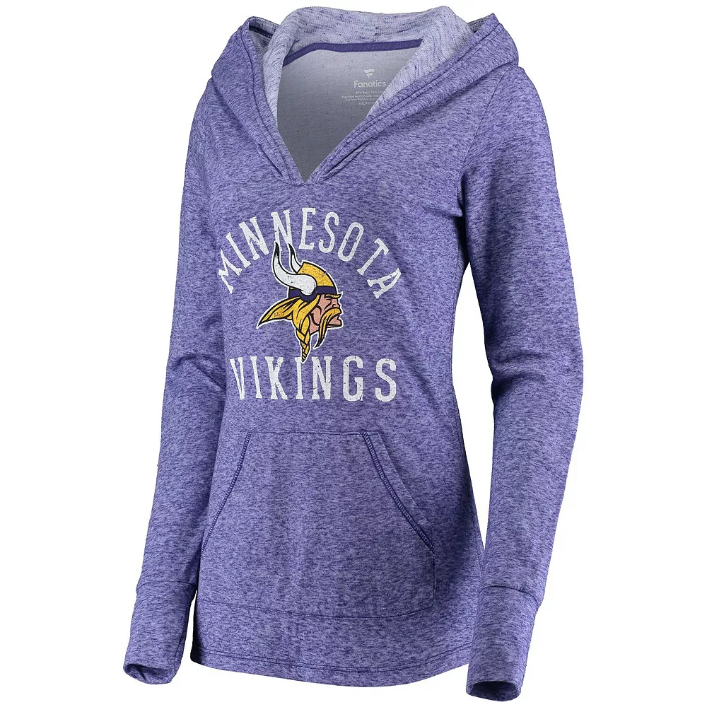 Women's Fanatics Branded Purple Minnesota Vikings Doubleface Slub Pullover Hoodie 4 Women's Fanatics Branded Purple Minnesota Vikings Doubleface Slub Pullover Hoodie - Image 2