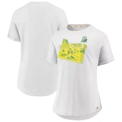 Women's Fanatics Branded White Oregon Ducks True Classics Home State T-Shirt