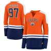 Women's Fanatics Branded Connor McDavid Orange/Navy Edmonton Oilers Power Player Long Sleeve Notch Neck T-Shirt 2 Women's Fanatics Branded Connor McDavid Orange/Navy Edmonton Oilers Power Player Long Sleeve Notch Neck T-Shirt -Fanatics Clothing Shop 4833349