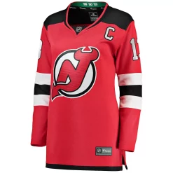 Women's Fanatics Branded Nico Hischier Red New Jersey Devils Home Premier Breakaway Player Jersey -Fanatics Clothing Shop 4860486 ALT2