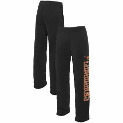 Women's Fanatics Branded Black Texas Longhorns Cozy Fleece Sweatpants