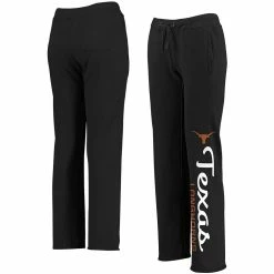 Women's Fanatics Branded Black Texas Longhorns Sideblock Sweatpants