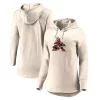 Women's Fanatics Branded Oatmeal Arizona Coyotes True Classics Signature Fleece Pullover Hoodie