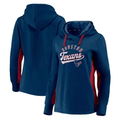 Women's Fanatics Branded Navy/Red Houston Texans Game Ready Pullover Hoodie -Fanatics Clothing Shop 4905243 ALT