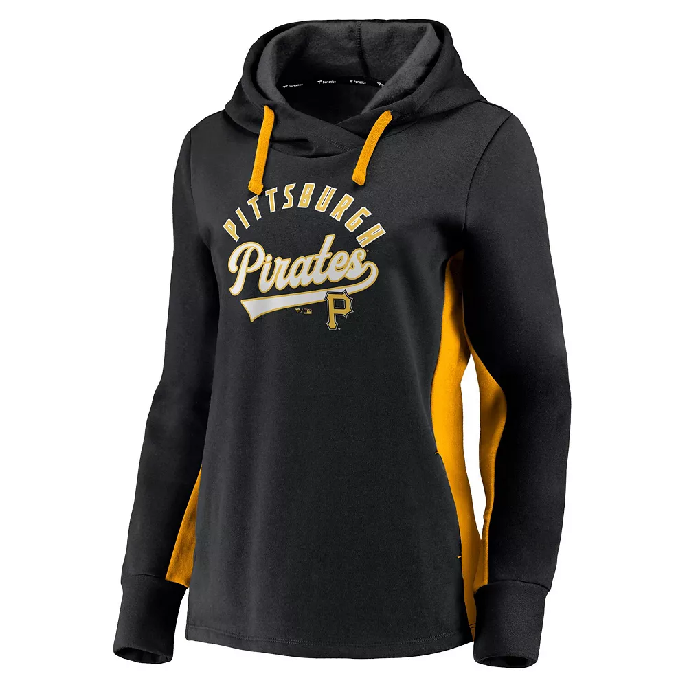 Women's Fanatics Branded Black/Gold Pittsburgh Pirates Game Ready Pullover Hoodie 5 Women's Fanatics Branded Black/Gold Pittsburgh Pirates Game Ready Pullover Hoodie - Image 3