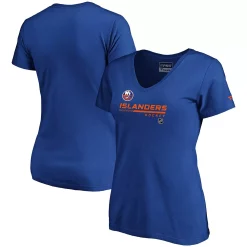 Women's Fanatics Branded Royal New York Islanders Authentic Pro Core Collection Prime V-Neck T-Shirt