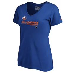 Women's Fanatics Branded Royal New York Islanders Authentic Pro Core Collection Prime V-Neck T-Shirt -Fanatics Clothing Shop 4906386 ALT2