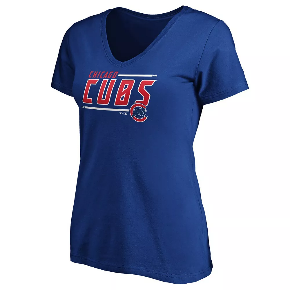 Women's Fanatics Branded Royal Chicago Cubs Plus Size Mascot In Bounds V-Neck T-Shirt 5 Women's Fanatics Branded Royal Chicago Cubs Plus Size Mascot In Bounds V-Neck T-Shirt - Image 3