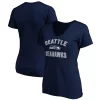 Women's Fanatics Branded College Navy Seattle Seahawks Victory Arch V-Neck T-Shirt -Fanatics Clothing Shop 4917575
