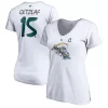 Women's Fanatics Branded Ryan Getzlaf White Anaheim Ducks 2020/21 Special Edition Authentic Stack Name & Number V-Neck T-Shirt