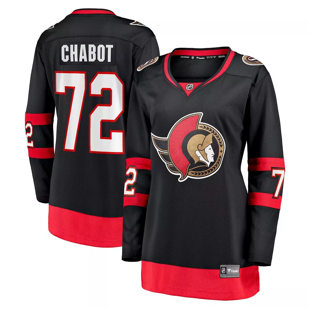 Women's Fanatics Branded Thomas Chabot Black Ottawa Senators 2020/21 Home Premier Breakaway Player Jersey 4 Women's Fanatics Branded Thomas Chabot Black Ottawa Senators 2020/21 Home Premier Breakaway Player Jersey - Image 2