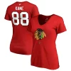 Women's Fanatics Branded Patrick Kane Red Chicago Blackhawks Name and Number V-Neck T-Shirt -Fanatics Clothing Shop 4954047