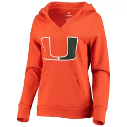 Women's Fanatics Branded Orange Miami Hurricanes Primary Logo V-Neck Pullover Hoodie 7 Women's Fanatics Branded Orange Miami Hurricanes Primary Logo V-Neck Pullover Hoodie -Fanatics Clothing Shop 4954788 ALT2