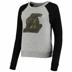 Women's Fanatics Branded Gray Prestige Camo Raglan Crew Neck Sweatshirt 7 Women's Fanatics Branded Gray Prestige Camo Raglan Crew Neck Sweatshirt -Fanatics Clothing Shop 4956204 ALT2