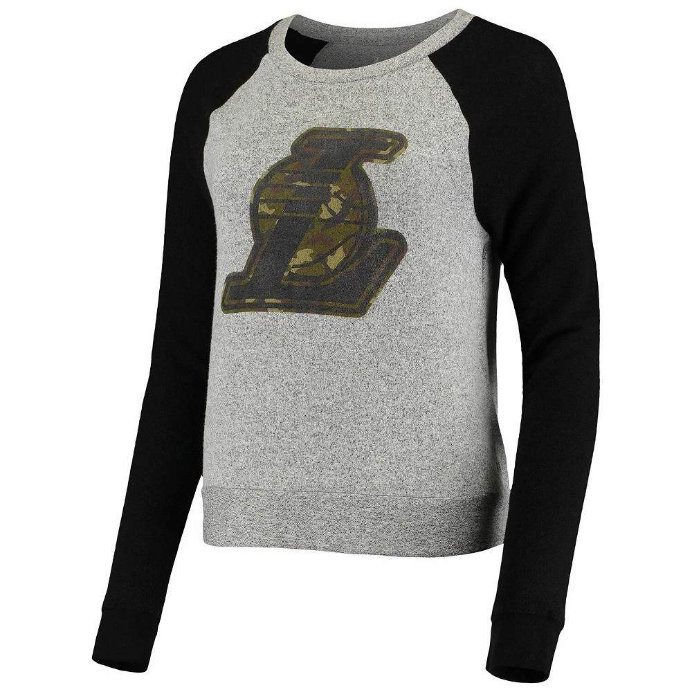 Women's Fanatics Branded Gray Prestige Camo Raglan Crew Neck Sweatshirt 5 Women's Fanatics Branded Gray Prestige Camo Raglan Crew Neck Sweatshirt - Image 3