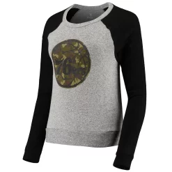 Women's Fanatics Branded Gray Prestige Camo Raglan Crew Neck Sweatshirt -Fanatics Clothing Shop 4956291 ALT2