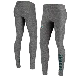 Women's Fanatics Branded Heathered Gray San Jose Sharks Impact Leggings