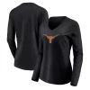Women's Fanatics Branded Black Texas Longhorns Primary Logo Long Sleeve V-Neck T-Shirt 2 Women's Fanatics Branded Black Texas Longhorns Primary Logo Long Sleeve V-Neck T-Shirt -Fanatics Clothing Shop 4964234