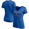 Women's Fanatics Branded Royal Texas Rangers Compulsion to Win V-Neck T-Shirt -Fanatics Clothing Shop 4982992