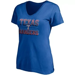 Women's Fanatics Branded Royal Texas Rangers Compulsion to Win V-Neck T-Shirt -Fanatics Clothing Shop 4982992 ALT2