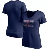 Women's Fanatics Branded Navy Cleveland Indians Compulsion to Win V-Neck T-Shirt -Fanatics Clothing Shop 4983145