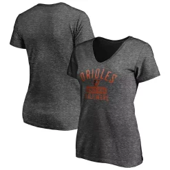 Women's Fanatics Branded Heathered Charcoal Baltimore Orioles Old Time Favorite V-Neck T-Shirt 6 Women's Fanatics Branded Heathered Charcoal Baltimore Orioles Old Time Favorite V-Neck T-Shirt -Fanatics Clothing Shop 4983364 ALT