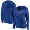 Women's Fanatics Branded Royal Chicago Cubs Scoreboard V-Neck Pullover Hoodie -Fanatics Clothing Shop 4983534