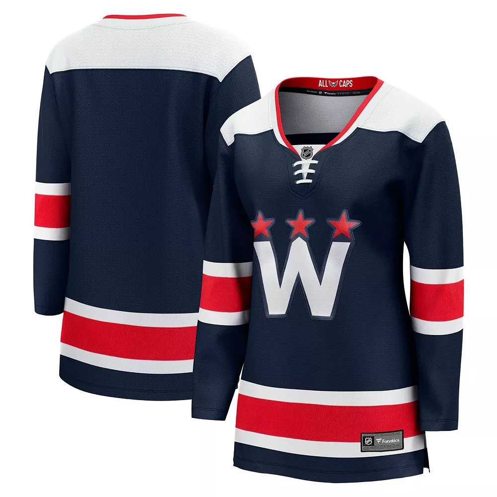 Women's Fanatics Branded Navy Washington Capitals 2020/21 Alternate Premier Breakaway Jersey 3 Women's Fanatics Branded Navy Washington Capitals 2020/21 Alternate Premier Breakaway Jersey