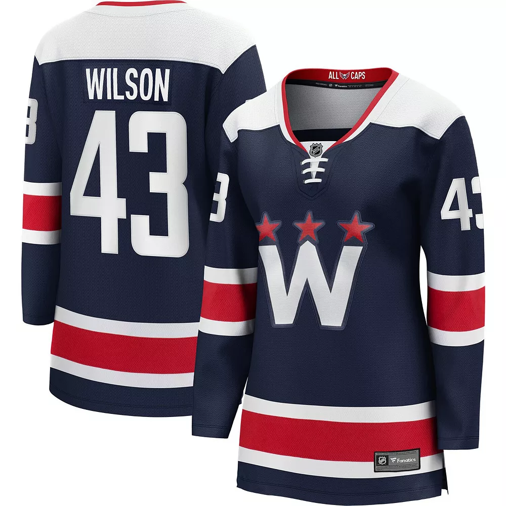 Women's Fanatics Branded Tom Wilson Navy Washington Capitals Alternate 2020/21 Premier Breakaway Player Jersey 4 Women's Fanatics Branded Tom Wilson Navy Washington Capitals Alternate 2020/21 Premier Breakaway Player Jersey - Image 2