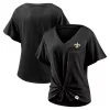 Women's Fanatics Branded Black New Orleans Saints Sport Resort Tie Front V-Neck T-Shirt 2 Women's Fanatics Branded Black New Orleans Saints Sport Resort Tie Front V-Neck T-Shirt -Fanatics Clothing Shop 5020706