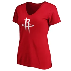Women's Fanatics Branded Christian Wood Red Houston Rockets Playmaker Name & Number V-Neck T-Shirt -Fanatics Clothing Shop 5022071 ALT2