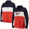 Women's Fanatics Branded Navy/Orange Detroit Tigers Plus Size Colorblock Quarter-Zip Sweatshirt 1 Women's Fanatics Branded Navy/Orange Detroit Tigers Plus Size Colorblock Quarter-Zip Sweatshirt -Fanatics Clothing Shop 5038806