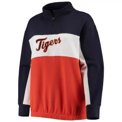 Women's Fanatics Branded Navy/Orange Detroit Tigers Plus Size Colorblock Quarter-Zip Sweatshirt 7 Women's Fanatics Branded Navy/Orange Detroit Tigers Plus Size Colorblock Quarter-Zip Sweatshirt -Fanatics Clothing Shop 5038806 ALT2