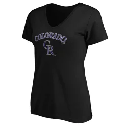 Women's Fanatics Branded Black Colorado Rockies Team Logo Lockup V-Neck T-Shirt 7 Women's Fanatics Branded Black Colorado Rockies Team Logo Lockup V-Neck T-Shirt -Fanatics Clothing Shop 5039475 ALT2