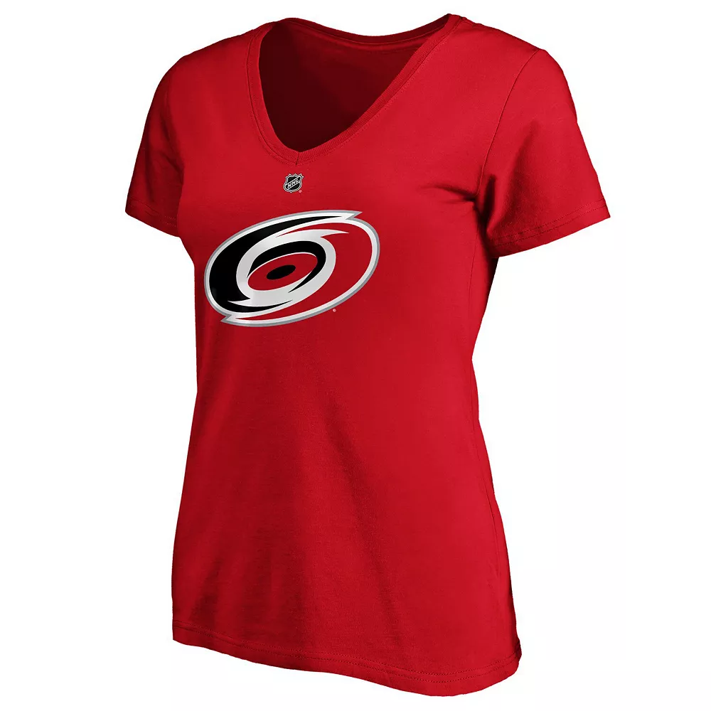 Women's Fanatics Branded Sebastian Aho Red Carolina Hurricanes Plus Size Name & Number Scoop Neck T-Shirt 5 Women's Fanatics Branded Sebastian Aho Red Carolina Hurricanes Plus Size Name & Number Scoop Neck T-Shirt - Image 3