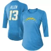 Women's Fanatics Branded Keenan Allen Powder Blue Los Angeles Chargers Team Player Name & Number Raglan 3/4-Sleeve T-Shirt 1 Women's Fanatics Branded Keenan Allen Powder Blue Los Angeles Chargers Team Player Name & Number Raglan 3/4-Sleeve T-Shirt -Fanatics Clothing Shop 5039915