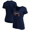 Women's Fanatics Branded Navy Detroit Tigers Team Logo Lockup V-Neck T-Shirt -Fanatics Clothing Shop 5040195