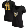 Women's Fanatics Branded Evgeni Malkin Black Pittsburgh Penguins Authentic Stack Name & Number V-Neck T-Shirt -Fanatics Clothing Shop 5051574