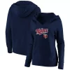 Women's Fanatics Branded Navy Minnesota Twins Core Team Lockup V-Neck Pullover Hoodie