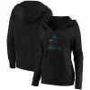 Women's Fanatics Branded Black Miami Marlins Core Team Crossover V-Neck Pullover Hoodie -Fanatics Clothing Shop 5052910
