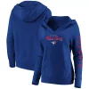 Women's Fanatics Branded Royal Toronto Blue Jays Core High Class Crossover Pullover Hoodie -Fanatics Clothing Shop 5053200