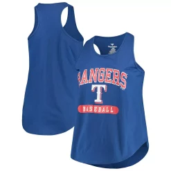 Women's Fanatics Branded Royal Texas Rangers Plus Size Scoop Neck Racerback Tank Top