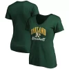 Women's Fanatics Branded Green Oakland Athletics Victory Script V-Neck T-Shirt -Fanatics Clothing Shop 5084835