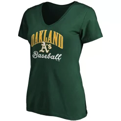 Women's Fanatics Branded Green Oakland Athletics Victory Script V-Neck T-Shirt 7 Women's Fanatics Branded Green Oakland Athletics Victory Script V-Neck T-Shirt -Fanatics Clothing Shop 5084835 ALT2