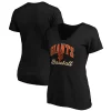 Women's Fanatics Branded Black San Francisco Giants Victory Script V-Neck T-Shirt -Fanatics Clothing Shop 5085468