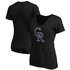 Women's Fanatics Branded Black Colorado Rockies Plus Size Core Official Logo V-Neck T-Shirt 5 Women's Fanatics Branded Black Colorado Rockies Plus Size Core Official Logo V-Neck T-Shirt -Fanatics Clothing Shop 5085562 ALT